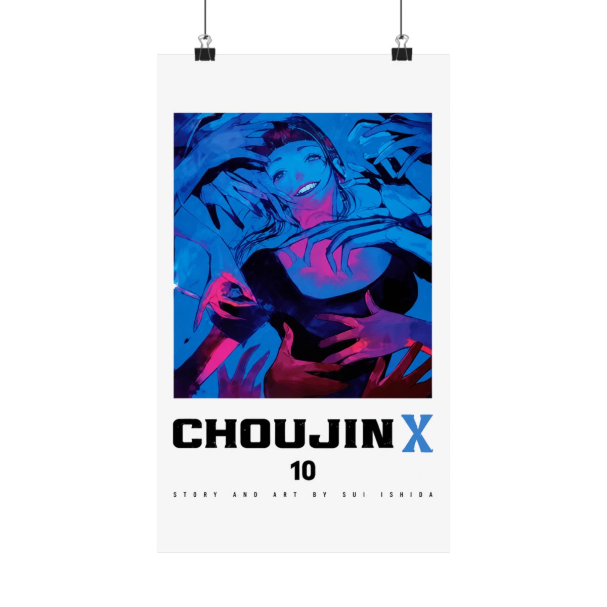 Choujin X Vol 10 Cover Art - 11x17 Poster - Ishida Sui Shonen Jump anime merch - alternate angle 1, merchandise